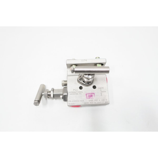 Pgi INTRUMENT MANIFOLD 6000PSI PRESSURE TRANSMITTER PARTS & ACCESSORY PM-618SCG-VCH - main